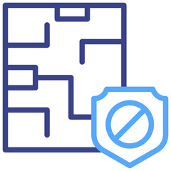Obraz premium Security Framework Icon