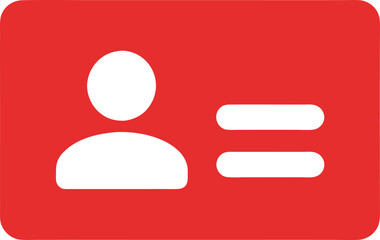 ID card Icon vector for business and identification, Id card vector icon. Driver's license. Membership or client personal identification