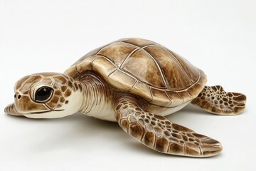 Obraz premium Sea turtle isolated on white background