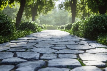 Obraz premium Peaceful Stone Path through Nature