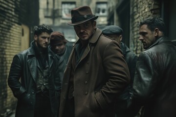 Fototapeta premium Peaky Blinders Gangster Drama Series Still