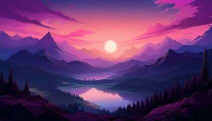 Obraz premium Sunset Desktop Wallpaper,Laptop Wallpaper,Desktop Background,Sunset Glow Wallpap