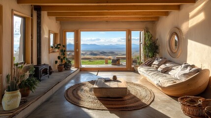 Fototapeta premium Modern Living: A Bright and Open Space 