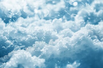 Thick and freezy pieces of ice surface. Detailed photo textured background