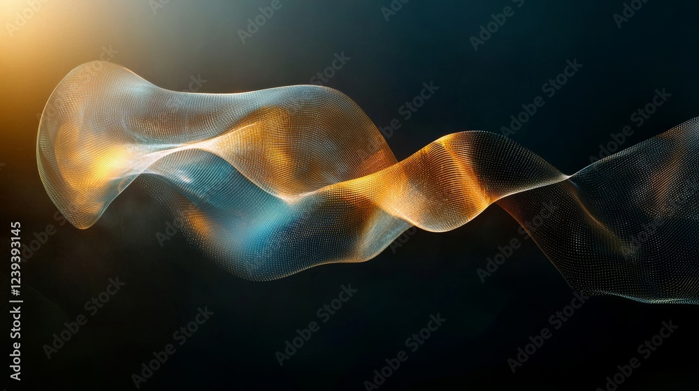 Poster big data concept. digital neural network. stock introduction. future cyberspace. abstract business 3