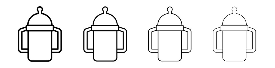 baby sippy icon Flat illustration sign