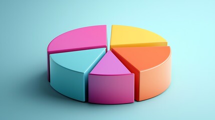 Creative investment strategy infographic using pie charts to highlight risk management techniques