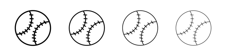 Baseball icon Flat illustration sign