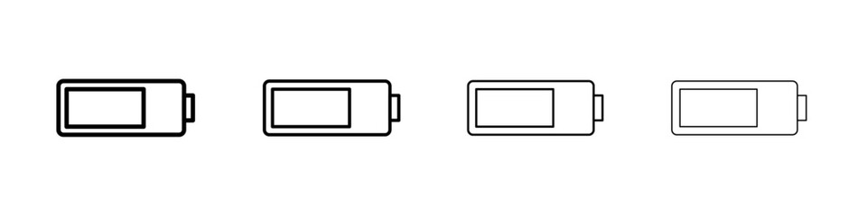 Battery charging icon Flat illustration sign