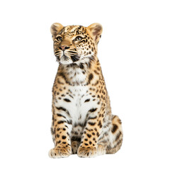 Fototapeta premium Amur Leopard isolated 