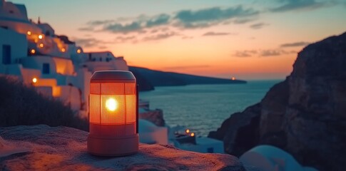 Enjoy the enchanting night views of Santorini: luminous villages, Aegean reflections, and dramatic twilight skies