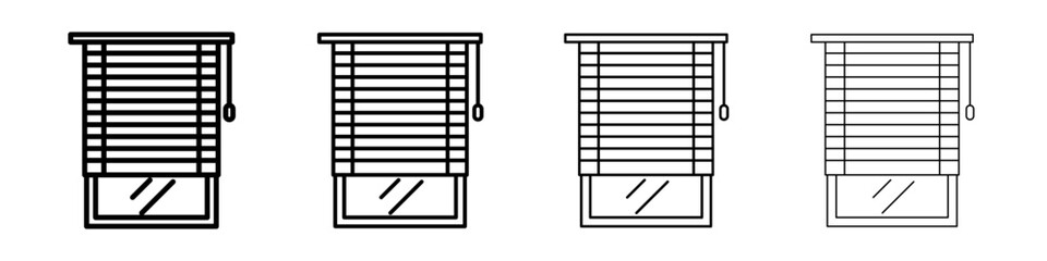 Blinds icon Flat illustration sign