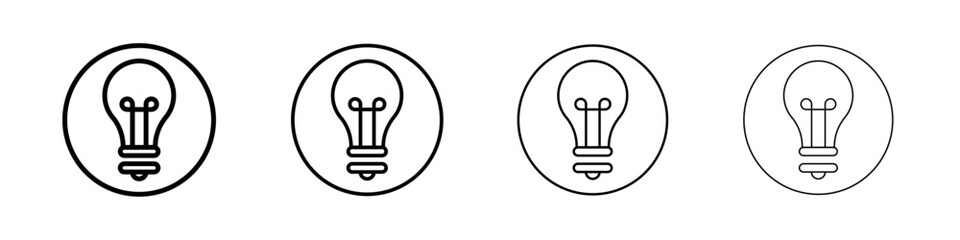 Brain idea icon Flat illustration sign