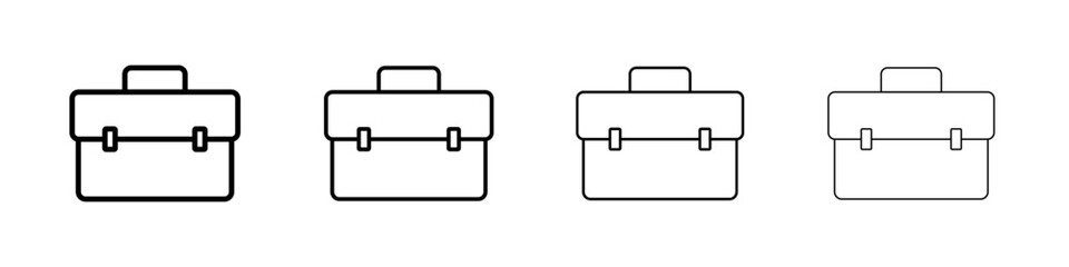 Briefcase icon Flat illustration sign