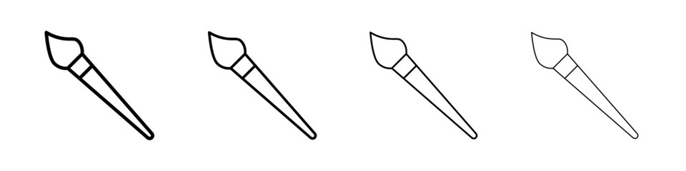 Brush icon Flat illustration sign