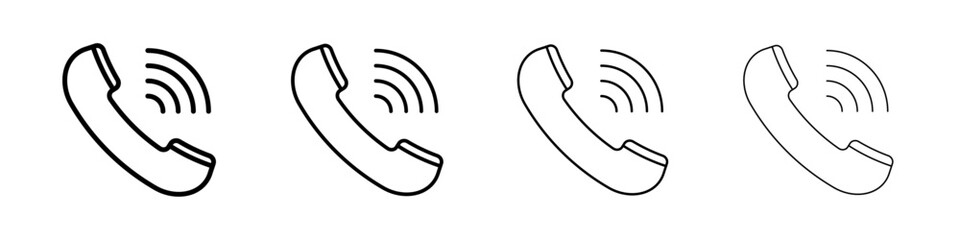 Call icon Flat illustration sign