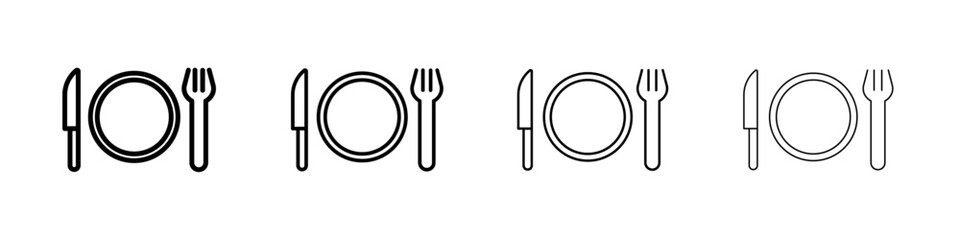 Canteen icon Flat illustration sign