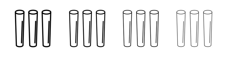 Chalk icon linear logo isolated