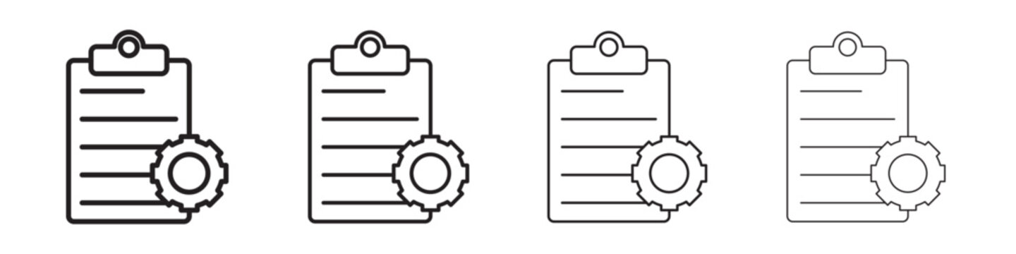 Compile icon linear logo isolated