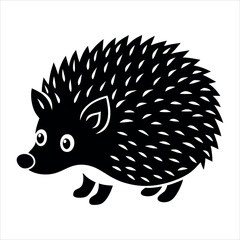 hedgehog on a white background vector illustration