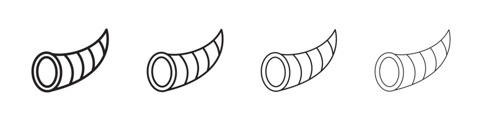 cornucopia icon linear logo isolated