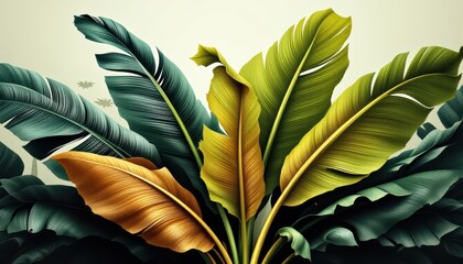 Modern Leaf background