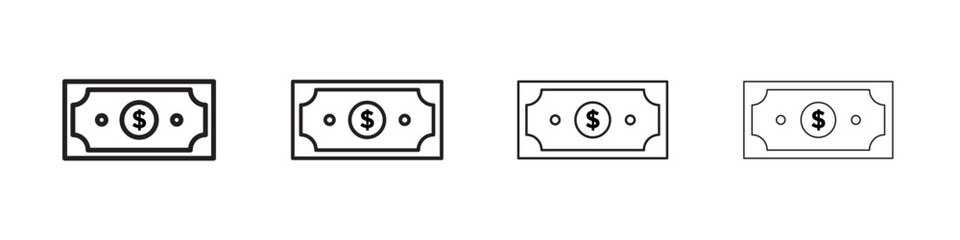 Obraz premium Dollar icon linear logo isolated