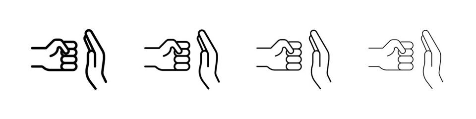 Domestic violence icon linear logo isolated