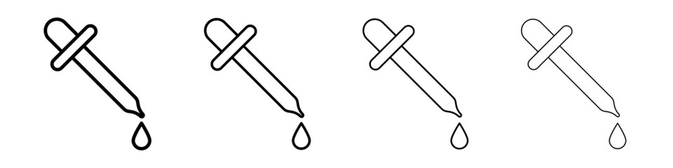 Dropper icon linear logo isolated