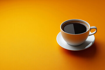 Obraz premium Ai generated minimalistic wallpaper image with cup of coffee