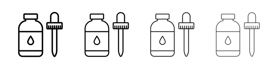 Essential oils icon linear logo isolated