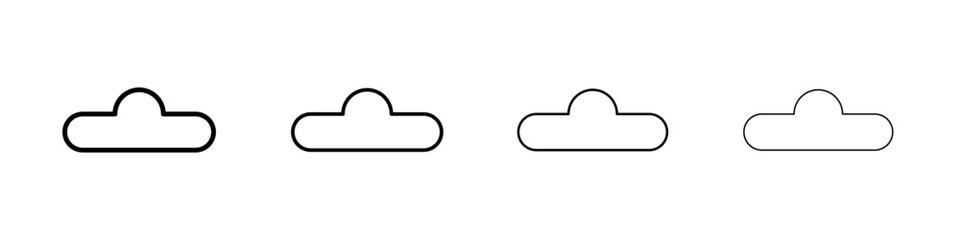 Euro hook icon linear logo isolated