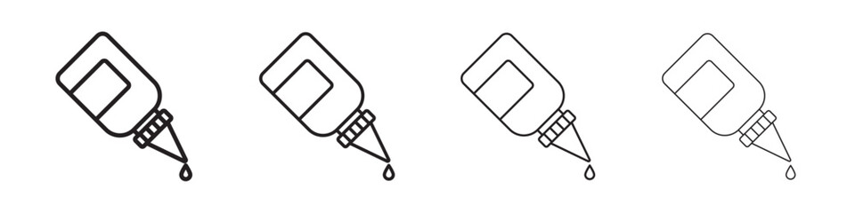 Eye drop icon linear logo isolated