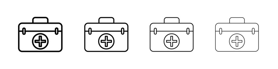 Obraz premium First aid icon linear logo isolated