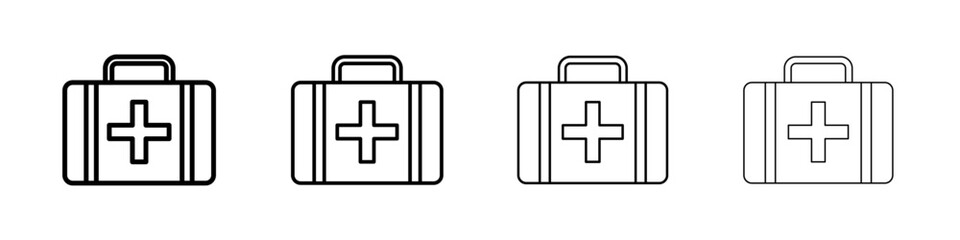 First Aid Icon linear logo isolated