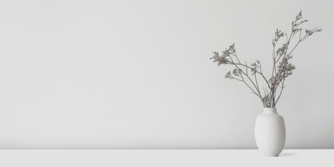 A minimalistic aesthetic featuring a stark white backdrop, Minimalist design elements arranged symmetrically, Contemporary minimalist style