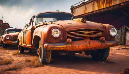 old rusty truck