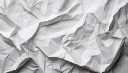Fototapeta premium wrinkled white paper background with space for decorating or layering