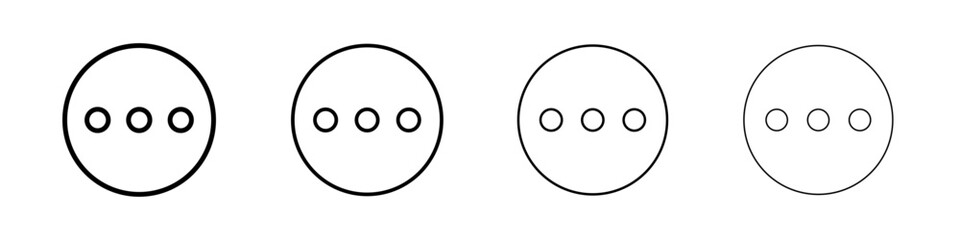 More icon Outline sign symbol set