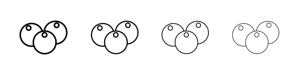 Nance icon Outline sign symbol set