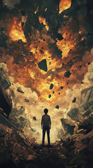 kid levitating rocks in another planet