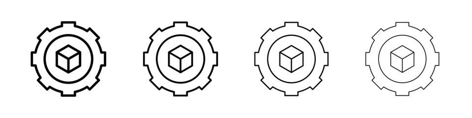 Product development icon Outline sign symbol set