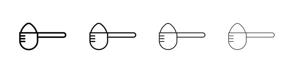 Scoop icon Outline sign symbol set