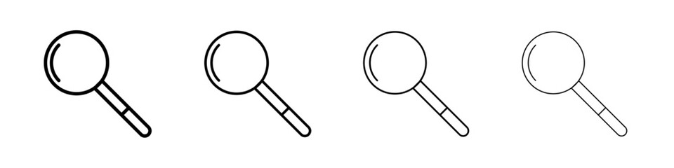 search icon Outline sign symbol set