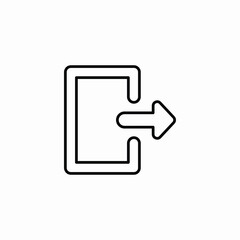 account user log out icon sign vector