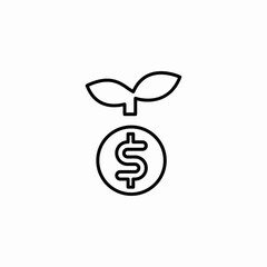 finance growth icon sign vector