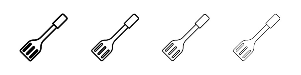 spatula icon Outline sign symbol set