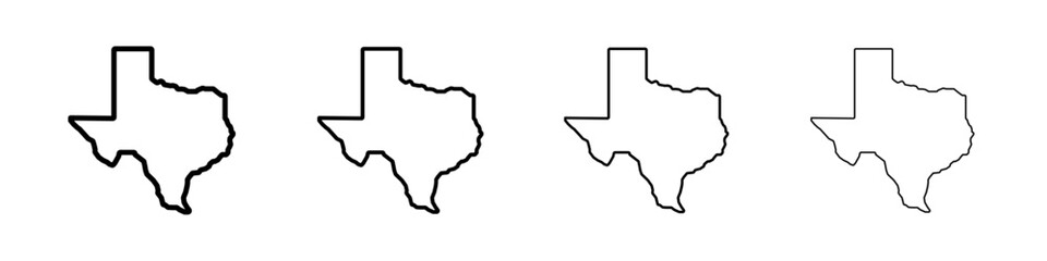 Texas icon Flat illustration sign