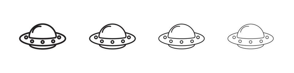 UFO icon Flat illustration sign