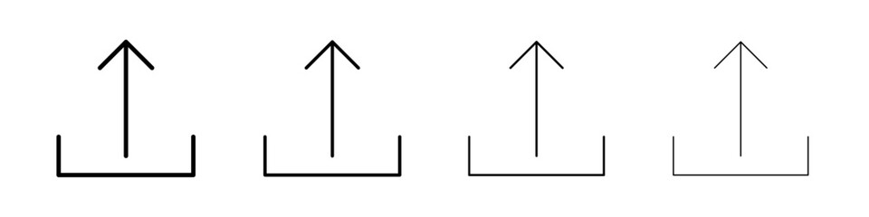 Upload icon Flat illustration sign